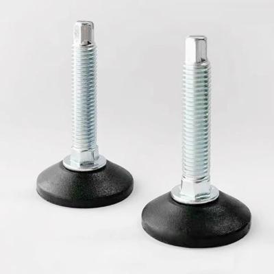 Slotted foot cup fixed foot furniture adjustable foot support foot screw adjustable foot 